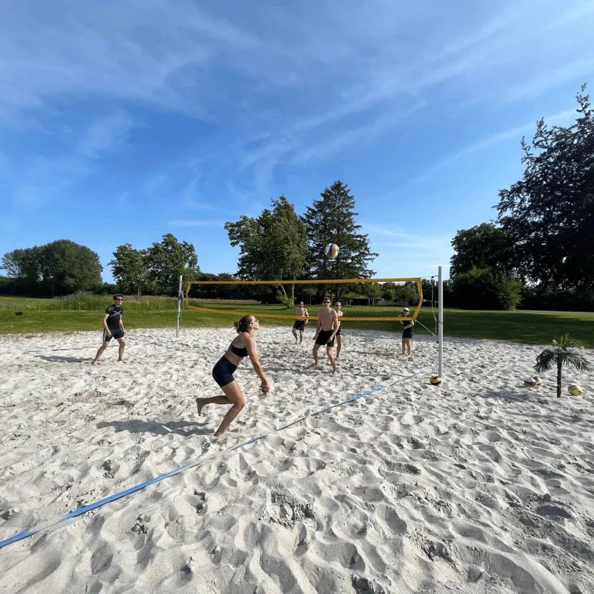 Beachvolley på Oure Idrætshøjskole
